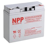 NPP HR1280W 12V 80W（15min.Rate/1.67V /Cell,12V 22Ah High Rate UPS Rechargeable Sead Lead Acid Battery with Button Style Terminals