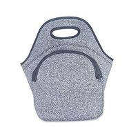 GrmeisLemc Outdoor Picnic Lunch Bag Large Capacity Thermal Insulated Cooler Bento Container Food Storage Zipper Tote - Dark Gray