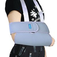 Adjustable Shoulder Arm Sling, Swathe Brace Reinforced Immobilizer Broken Forearm for Men or Women Kid