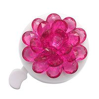 DRBIKE Kids Bike Bell with Plastic Flower, Handlebar Bicycle Bell for Girls & Boys, Kids Bike Accessories for Child, Pink