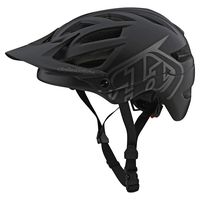 Troy Lee Designs Adult | Trail | All Mountain | Mountain Bike A1 Drone Helmet (SM, Black/Silver)