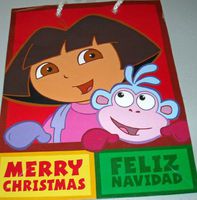 Dora the Explorer Merry Christmas - Feliz Navidad Gift Bags (Pack of 5)