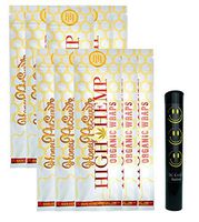 Herb Airtight Pocket Protector with Organic Honey Pot Swirl Hemp Wraps Vegan Non-GMO 10 Count DC Crafts Nation - Happy Face