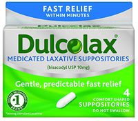 Dulcolax Laxative Suppositories, 4 Count