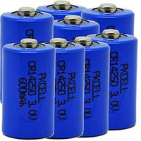 8-Pack 1/2AA Size Lithium Batteries CR14250 (3.0V & 600 mAh)