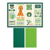 Hoffmaster 856782 St. Patrick's Day Placemat and Napkin Combo Pack, Disposable, (Each case has 250 Placemats, and 250 Napkins) (Pack of 500)