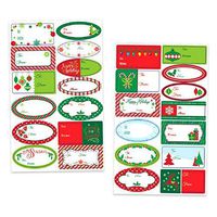Amscan Very Merry Christmas Holiday Borders Adhesive Gift Label Party Favors, Multicolor (2-Pack)