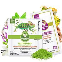 NUTRIBOBA Superfood Weight Loss Matcha Green Tea Latte, Energy & Stress Relief (Organic Moringa + Maca + Mushrooms)- Complete Vegan Protein Gluten-Free Meal Supplement, Hot/Cold, 10 Bubble Tea Lattes