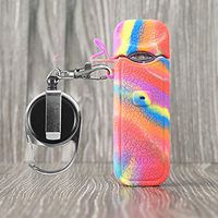 CEOKS for Smok Nord Silicone Case with Keychain Anti-Loss Holder Carrying case Rubber Skin wrap (Rainbow)