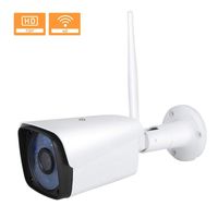 Wireless Security Camera System 720P WiFi Waterproof Surveillance Camera Outdoor IP Camera, with Two-Way Intercom, IR Night Vision Function, AP Hotspot Search, Support TF Card(US Plug)