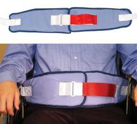 Wheelchair Seatbelt Resident Release Soft Belts - Velcro with Red Loop