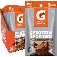 Gatorade Recover Whey Protein Powder, Chocolate, Single Serve Pouch, 20 grams of protein per serving (Pack of 12)