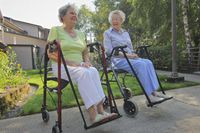 Walker Sling Foot Rest (Blue, for Open Handled Walker)