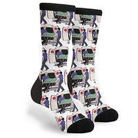 Ambulance Emergency Services Paramedics Men Women Casual Crazy Funny Athletic Fancy Novelty Graphic Crew Tube Socks Moisture Wicking Gift