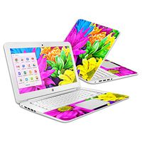 Mightyskins Skin Compatible with Hp Chromebook 14 (2014) - Colorful Flowers | Protective, Durable, and Unique Vinyl Decal Wrap Cover | Easy to Apply, Remove, and Change Styles | Made in The USA