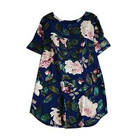 Loose Floral Dresses for Women Casual Summer Beach Long Sleeve T Shirt Dress