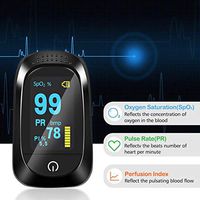 Fingertip Pulse Oximeter, Blood Oxygen Saturation Monitor with OLED Digital Display for Pulse Rate