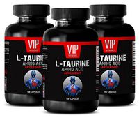 Taurine Pills - L-Taurine 500MG - Cholesterol Support 3 Bottles 300 Capsules