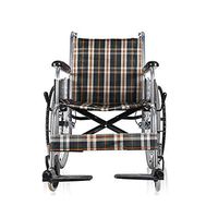 MEI XU Wheelchair, Aluminum Alloy Elderly Disabled Small Travel Light Folding Portable Travel Manual Wheelchair Swing Away Footrests (Color : Pneumatic tire)