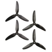 HQProp DP 5x4.8x3 PC V1S Black Propeller - 3 Blade (2CW+2CCW) FPV Drone Racing