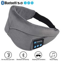 Sleep Mask Sleep Headphones Bluetooth 5.0 for Men Women Comfy Soft Eye Mask for Sleeping Night Mask Adjustable Washable