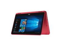 2019 Dell Inspiron Lightweight 11.6" Touchscreen 2 in 1 Laptop Computer, AMD A6-9220e up to 2.4GHz, 4GB DDR4 RAM, 64B eMMC, Radeon R4 Graphics, Wifi, Webcam, Bluetooth, HDMI, USB 3.1, Windows 10 (Red)
