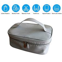 TOPQSC U-V Sanitizer Cleaner Box,Portable LED UV Bag Box, USB Rechargeable LED U-V Disin-Fection Bag,Travel Bag Bottle Steril-izer (Gray)