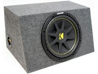 ASC Package Single 12" Kicker Sub Box Sealed Hatch Subwoofer Enclosure C12 Comp 300 Watts Peak