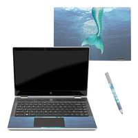 Mightyskins Skin Compatible With Hp Pavilion X360 14" (2018) - Im Really A Mermaid | Protective, Durable, And Unique Vinyl Decal Wrap Cover | Easy To Apply, Remove, And Change Styles | Made In The Usa