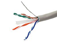 Monoprice Cat6 Ethernet Bulk Cable - Network Internet Cord - Solid, 550Mhz, STP, CM, Pure Bare Copper Wire, 23AWG, No Logo, 1000ft, Gray