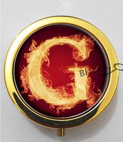 BlackKey Letter G 3-Compartment Decorative Pocket Gift Box Case Organizer for Pill, Color 2 -1364