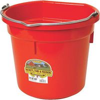 Little Giant Farm & Ag P20FBRED 20 Quart Red Flat Plastic Bucket