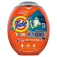 Tide Pods Ultra Oxi Liquid Laundry Detergent Pacs, 73 Count, Packaging May Vary