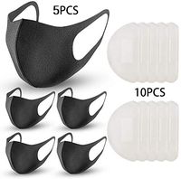 Iulove Washable PM2.5 (5pc + 10pc Sheet) Outdoor Protection Dust Prevention Washable Double Silk Multi-Purpose,Waterproof,Clothing Anti-Spitting,Multifold Paper Towels Protect The face Tissue Paper