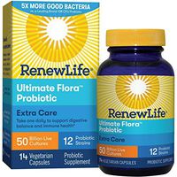 Renew Life - Ultimate Flora Probiotic Extra Care - 50 billion - 14 vegetable capsules (Packaging May Vary)