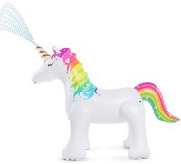 Jasonwell Unicorn Sprinkler Inflatable Unicorn Water Toys Outdoor Inflatable Ginormous Unicorn Yard Sprinkler for Kids (L)