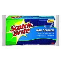 (Pack of 2) Scotch-Brite Safe Comfortable reuse Wash dishes Scrub Sponge 9-Count , Non-scratch