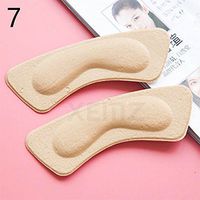 Anti Grinding Shoes Heel Insoles, Self Adhesive Shoes Inserts, Blister Resistant Heel Stickers, Half a Code Mat Adjustments Invisible Foot Cushion, Thickening Anti Slip, for Foot Pain (Skin 1)