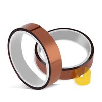 Heat Resistant Tape No Residue High Temperature Tape Heat Transfer Tape Sublimation Tape Polyimide Tape Sublimation Heat Tape PI Tape 2 Rolls 10mm X 33m 100ft