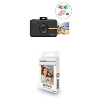 Polaroid SNAP Touch 2.0 - 13MP Portable Instant Print Digital Photo Camera, Black with Polaroid 2x3ʺ Premium Zink Zero Photo Paper 50-Pack