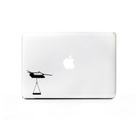 (2X) StickAny Laptop Series Chinook Sticker for MacBook Pro, Chromebook, Surface Pro, and More (Black)