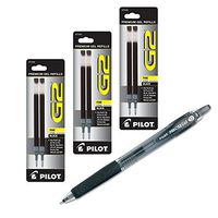 Pilot BeGreen Precise Gel Retractable Rolling Ball 1 Pen & 6 Refills ,Black