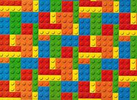 Colorful Toy Blocks Rolled Gift Wrap Paper 2 Full Sheets 27 inches x 39 inches