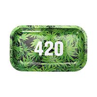 NeraNena Metal Rolling Tray 10.6" x 6.2" (420 Green - Medium Size)