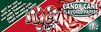 12 Packs Juicy Jay's Candy Cane 1 ¼ Size Rolling Paper + Beamer Smoke Sticker