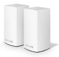 Linksys Velop Home Mesh WiFi System - WiFi Router/WiFi Extender for Whole-Home Mesh Network (2-pack, White)