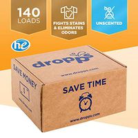 Dropps Stain & Odor Laundry Detergent Pacs (Unscented, 140)