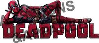 AJ's Signs & Apparel Deadpool on Deadpool 10" x 3.94" inch Vinyl car Laptop or Window Sticker Decal