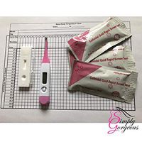 Digital Ovulation Thermometer BBT Centigrade (Celsius) + Fertility Chart + 10 Pregnancy Cassette Test