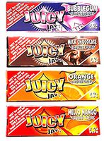 Juicy Jays Flavoured Rolling Papers 1 1/4 4 Pack (Bubble Gum, Milk Chocolate, Orange, Mello Mango)